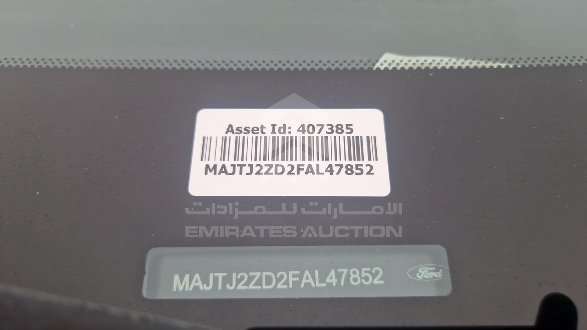 2015 FORD FIGO VIN: MAJTJ2ZD2FAL47852
