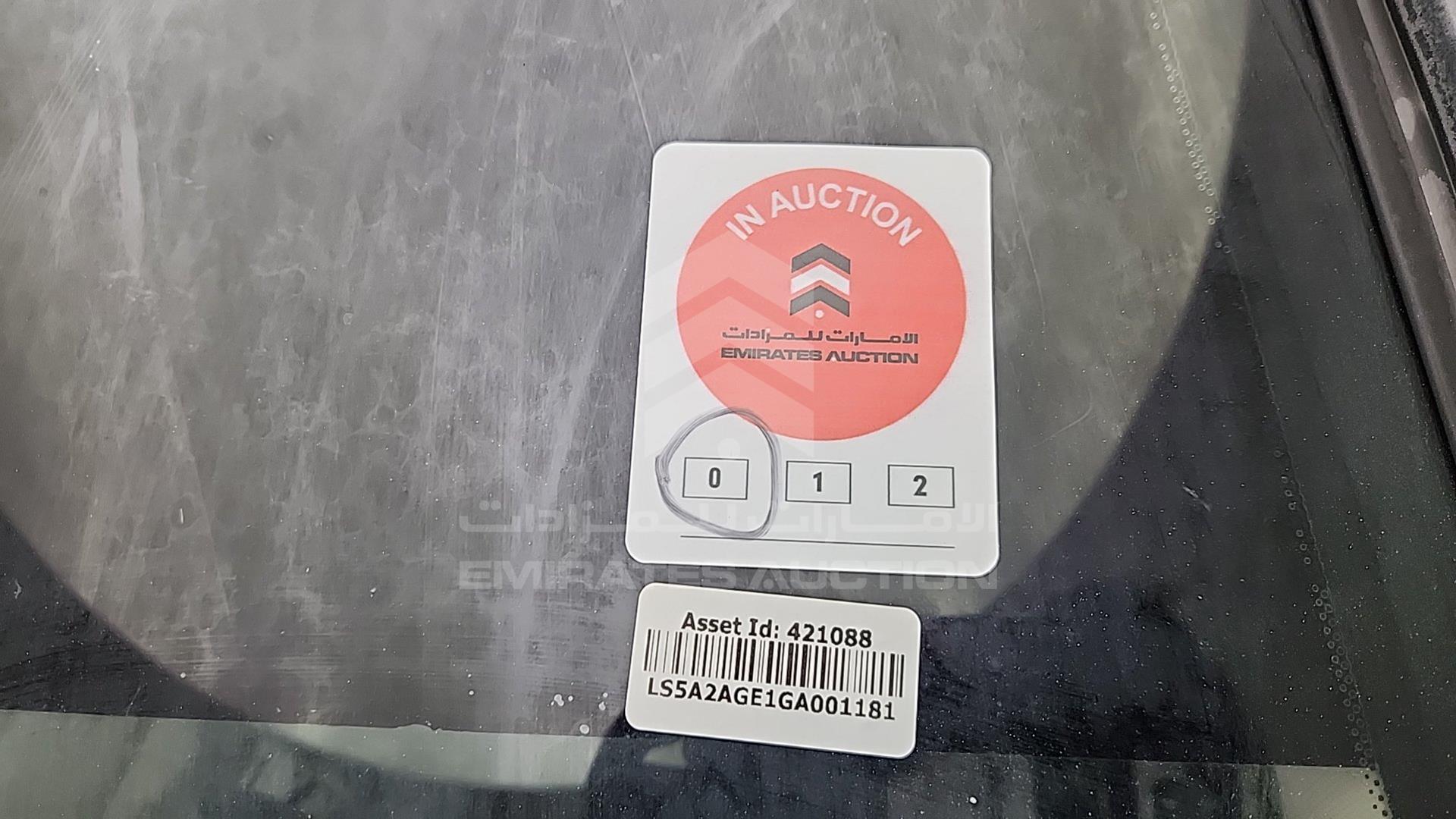 2016 CHANGAN EADO VIN: LS5A2AGE1GA001181