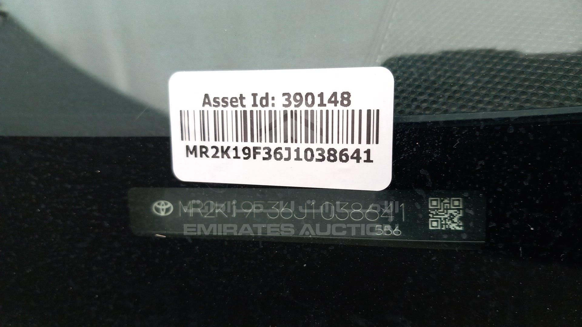 2018 TOYOTA YARIS VIN: MR2K19F36J1038641