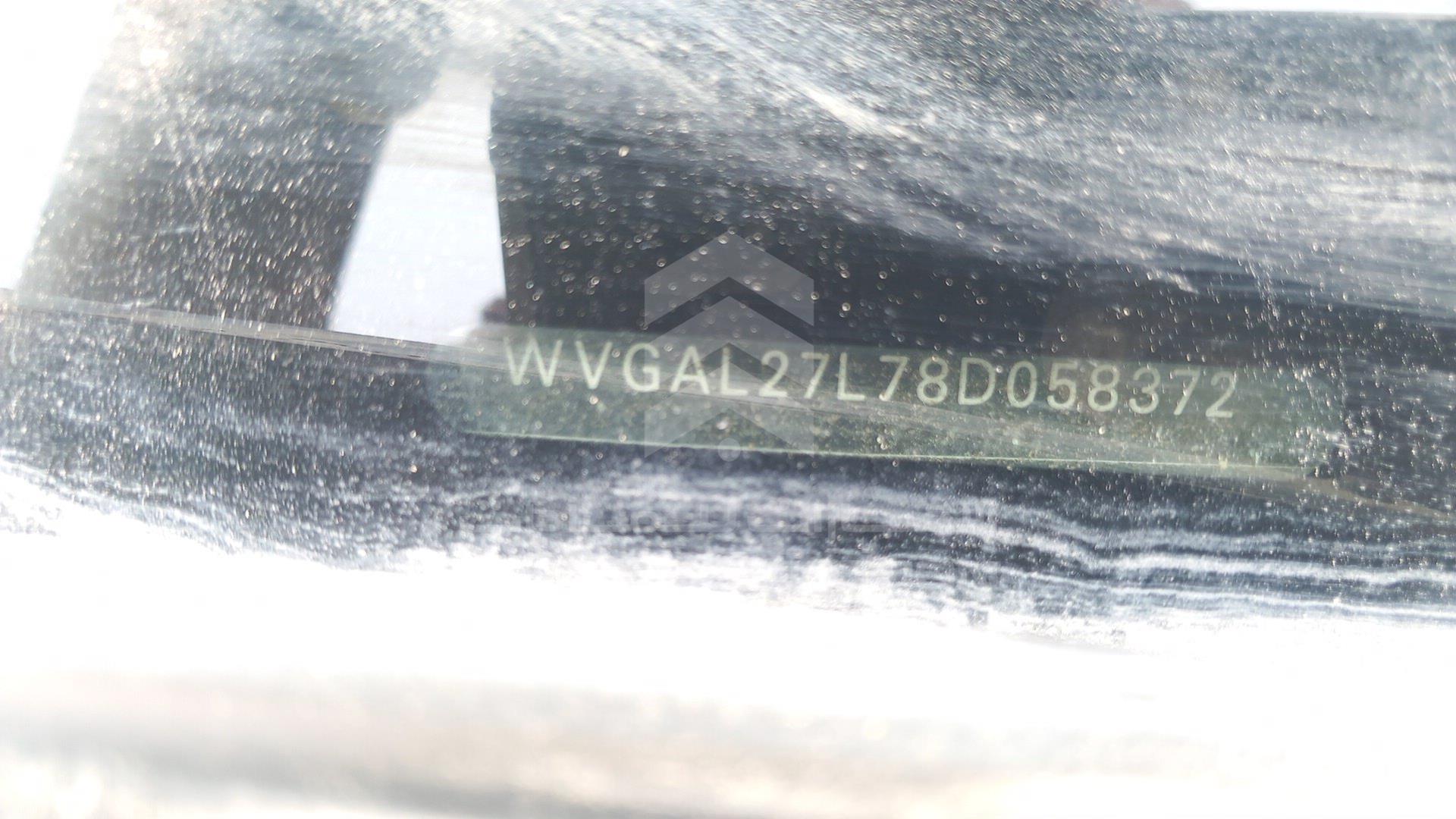 2008 VOLKSWAGEN --- VIN: WVGAL27L78D058372