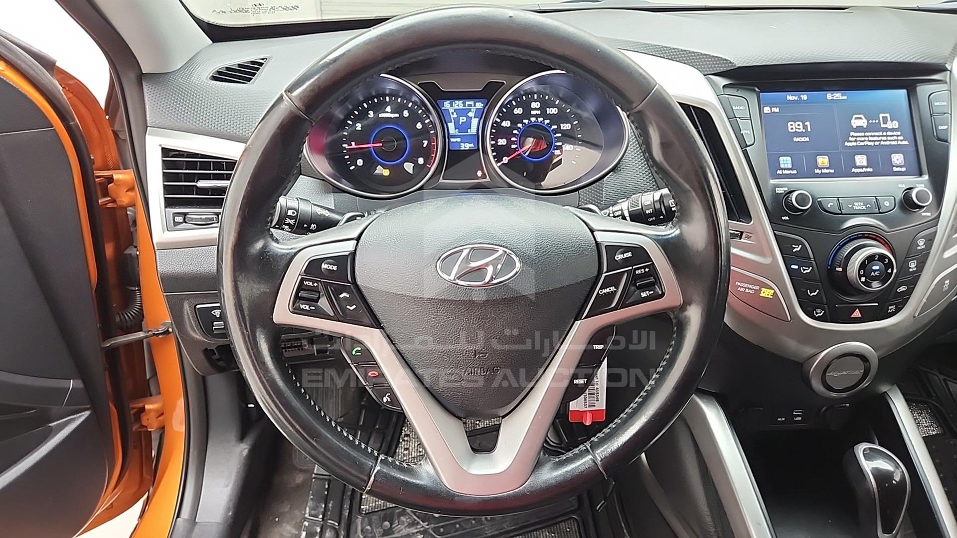 2017 HYUNDAI VELOSTER VIN: KMHTC6AD3HU306537