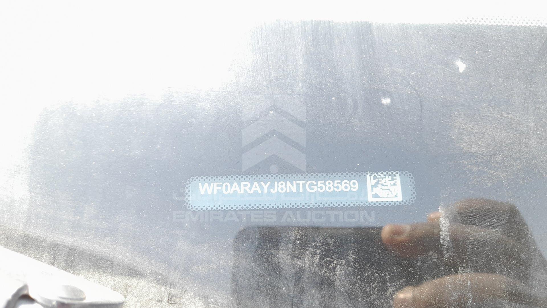 2022 FORD TRANSIT VIN: WF0ARAYJ8NTG58569