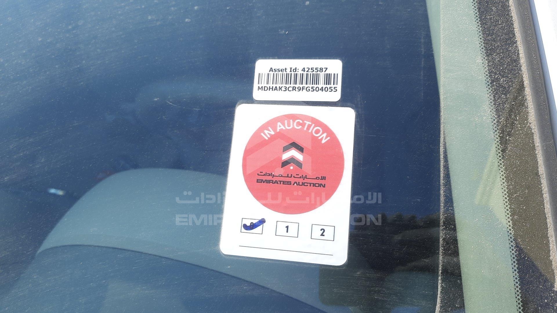 2015 NISSAN MICRA VIN: MDHAK3CR9FG504055
