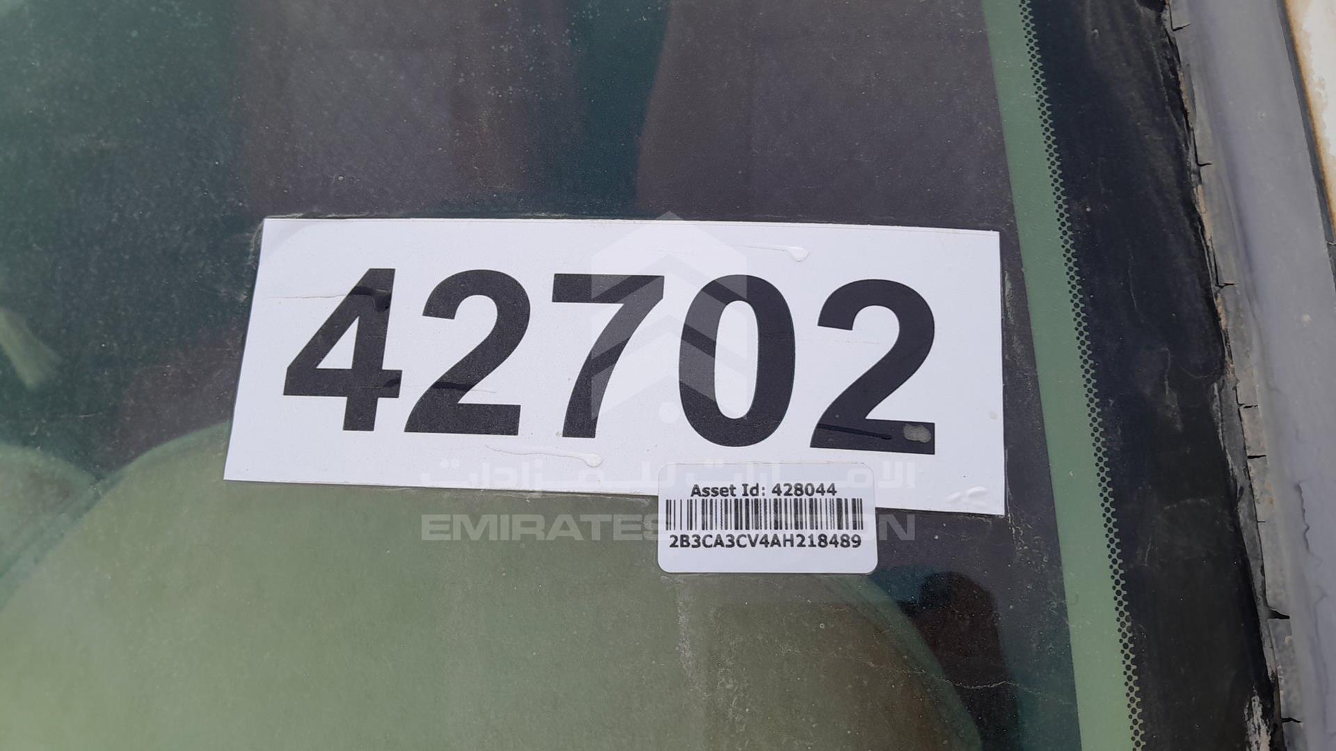 2010 DODGE CHARGER VIN: 2B3CA3CV4AH218489