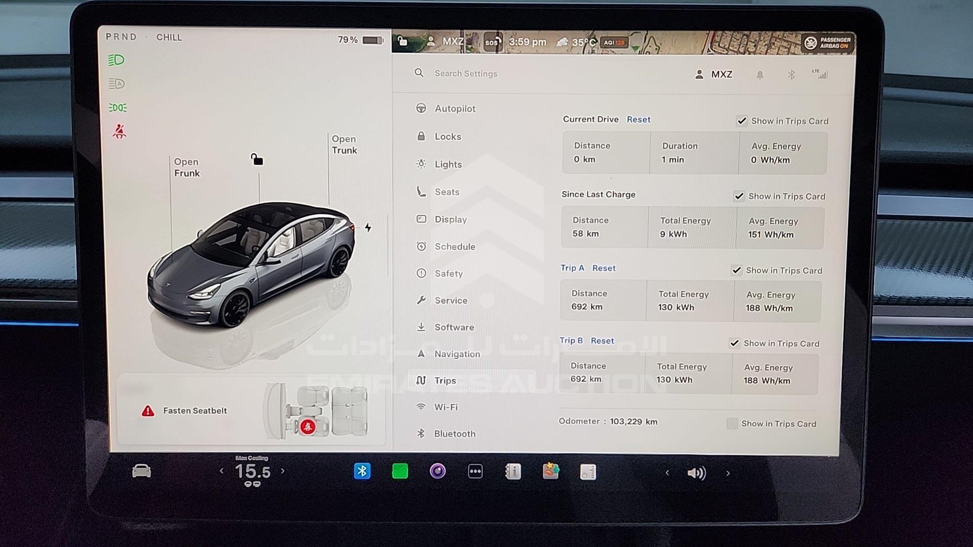 2022 TESLA MODEL 3 VIN: LRW3E7EL4NC490780