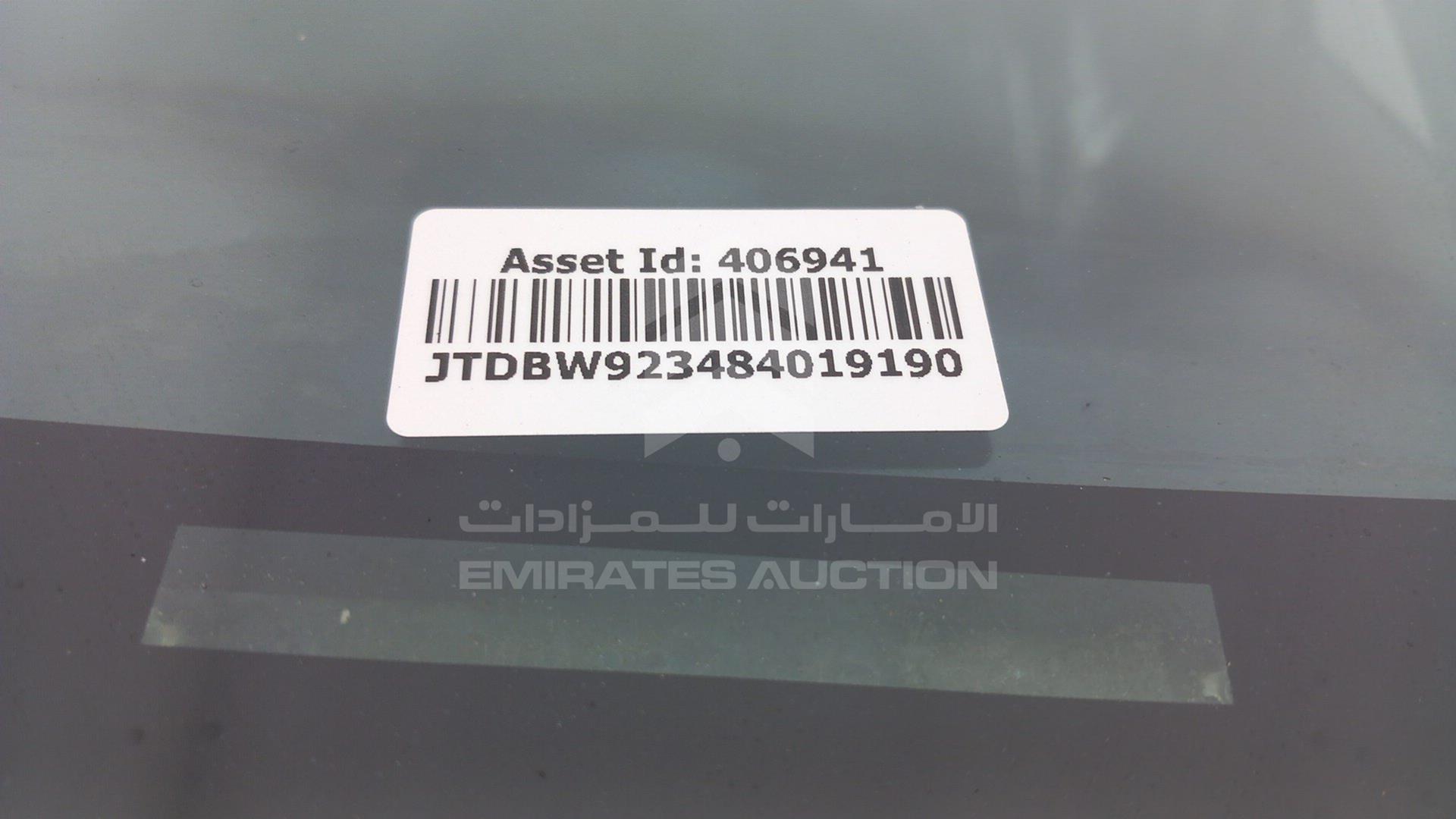 2008 TOYOTA YARIS VIN: JTDBW923484019190