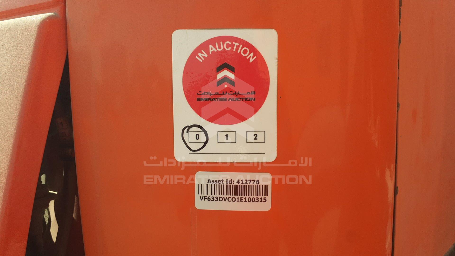 2001 RENAULT 350 VIN: VF633DVC01E100315