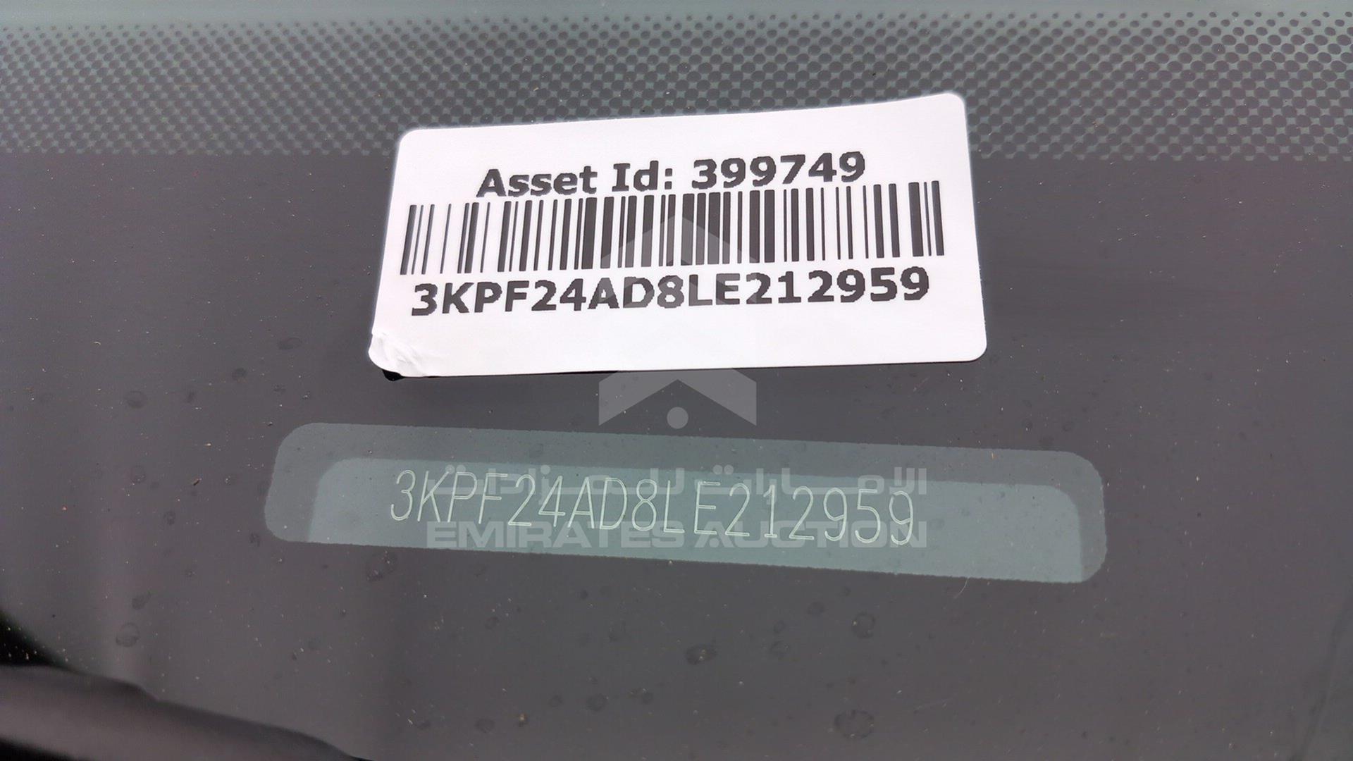 2020 KIA FORTE VIN: 3KPF24AD8LE212959