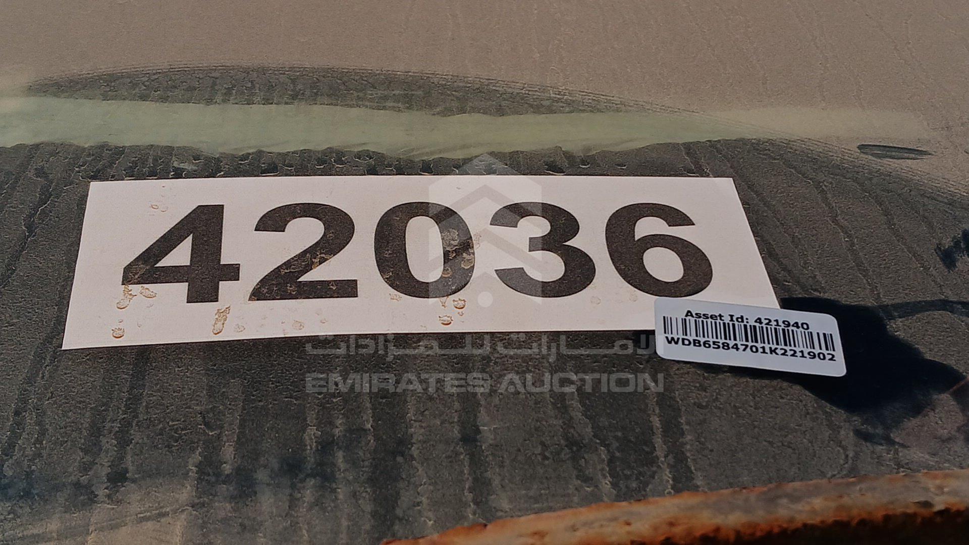 0 MERCEDES TANKER VIN: WDB6584701K221902