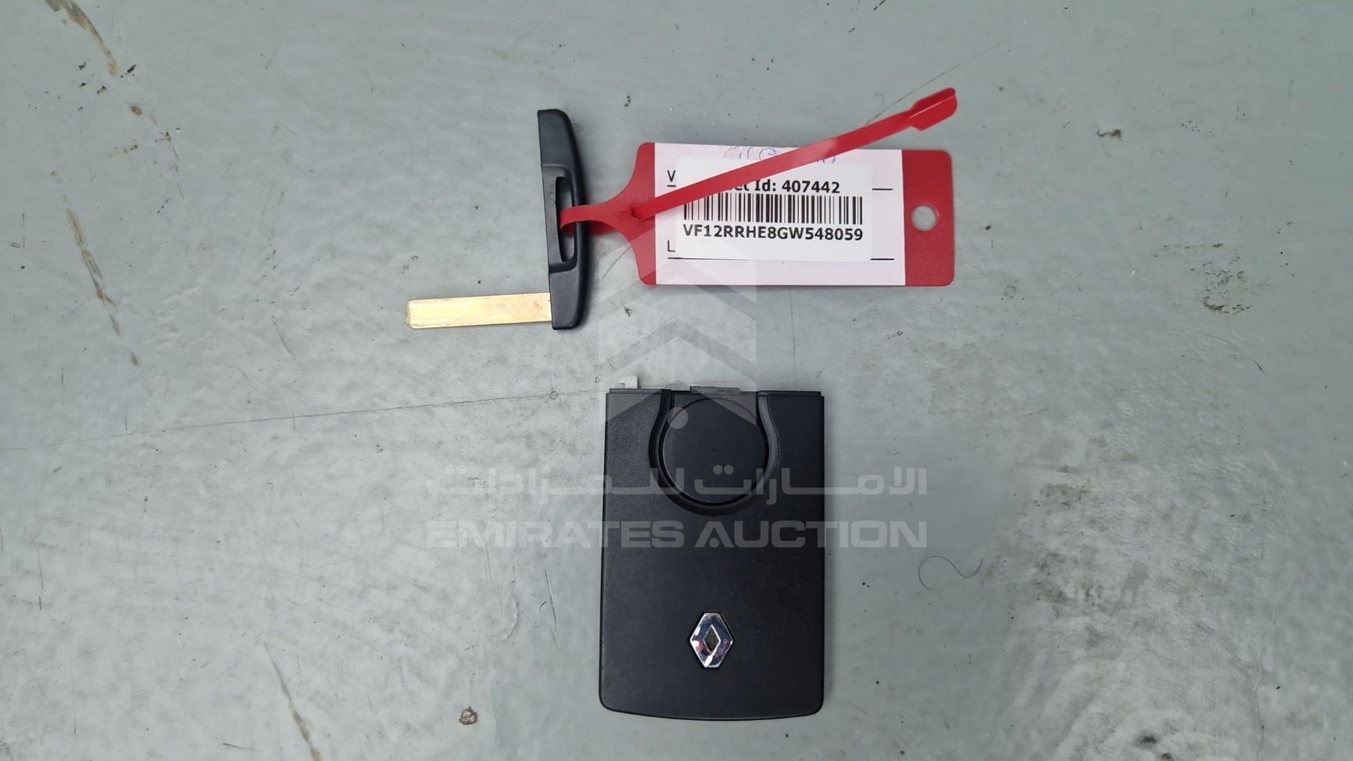 2016 RENAULT CAPTUR VIN: VF12RRHE8GW548059