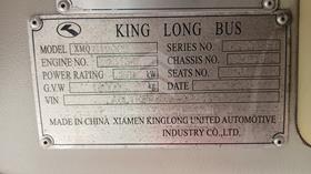 2019 King Long XMQ 6120 — VIN on Frame — Photo 3 — Thumbnail