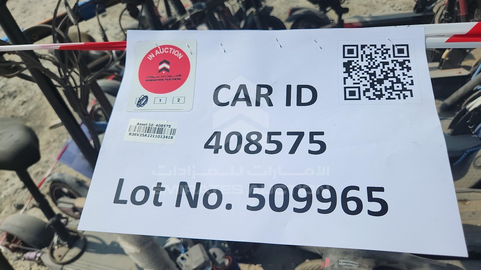 0 UNDEFINED 20 ELECTRIC SCOOTER VIN: B36V35A2211013418