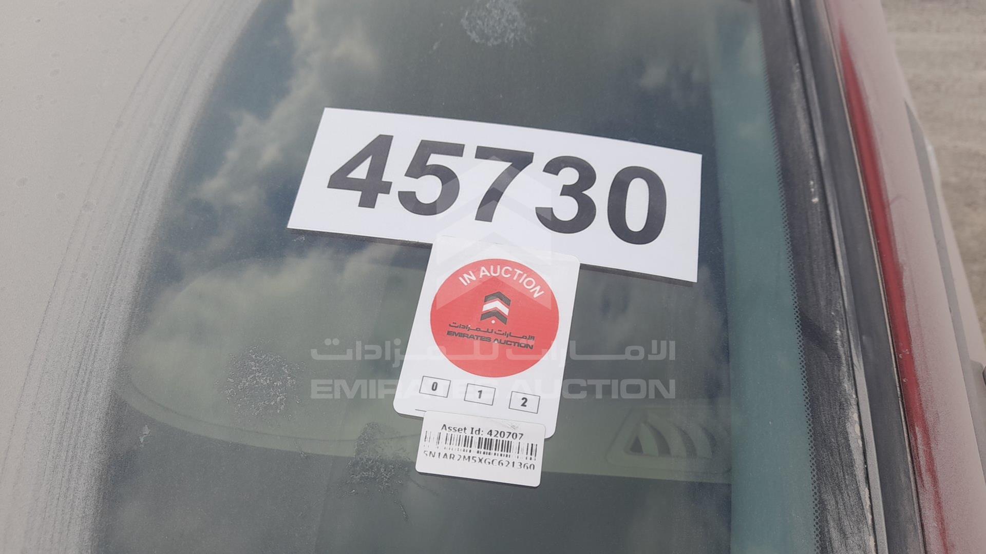 2016 NISSAN PATHFINDER VIN: 5N1AR2M5XGC621360
