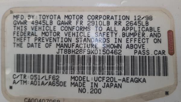 Lexus LS400 1999 JT8BH28F9X0150462 Image 13