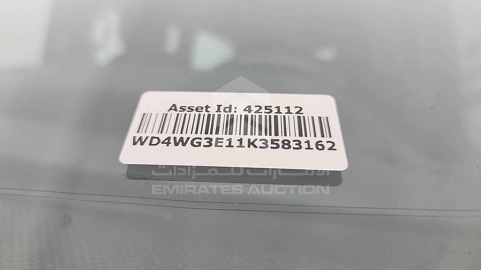 2019 MERCEDES VITO VIN: WD4WG3E11K3583162