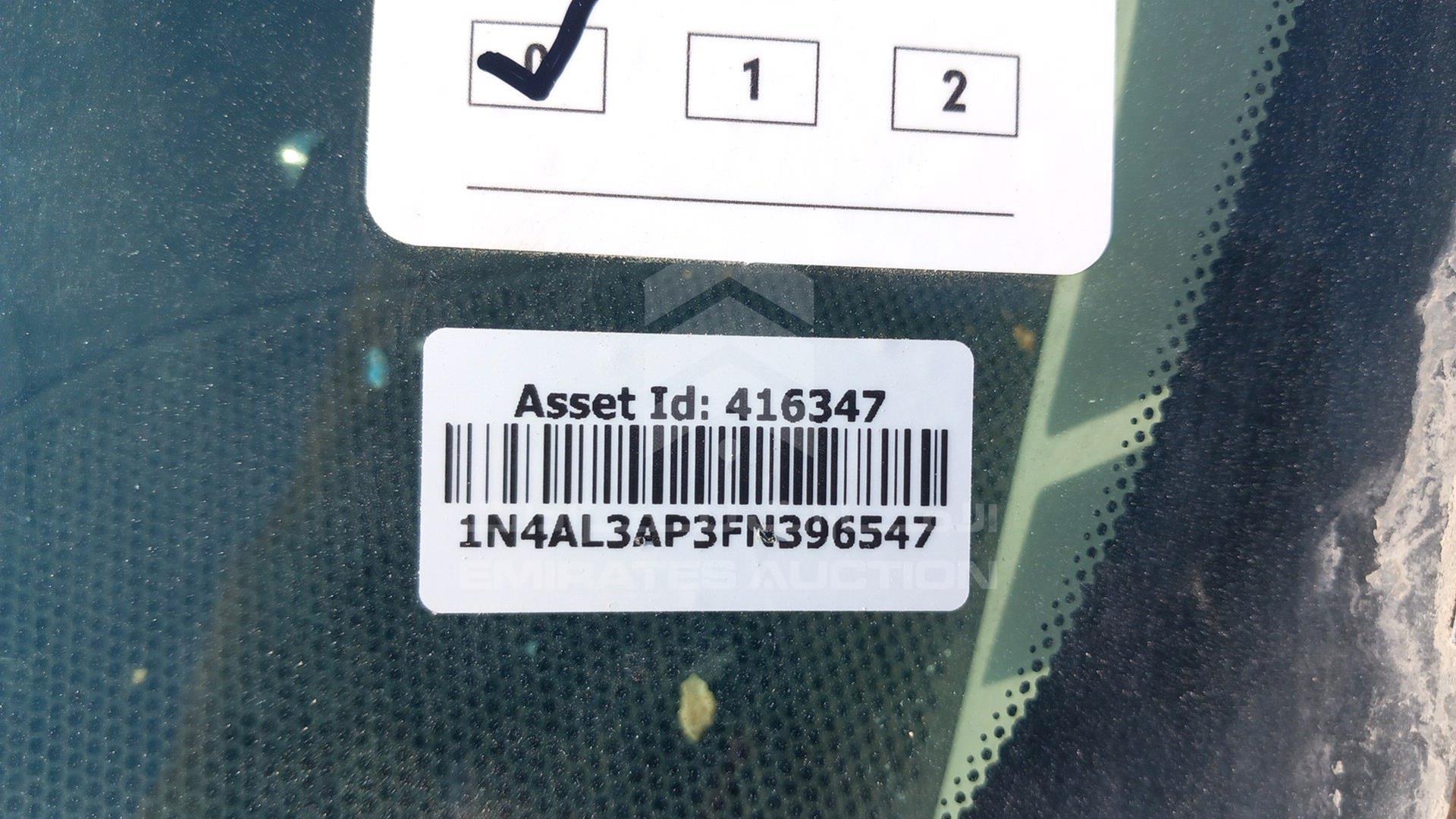 2015 NISSAN ALTIMA VIN: 1N4AL3AP3FN396547