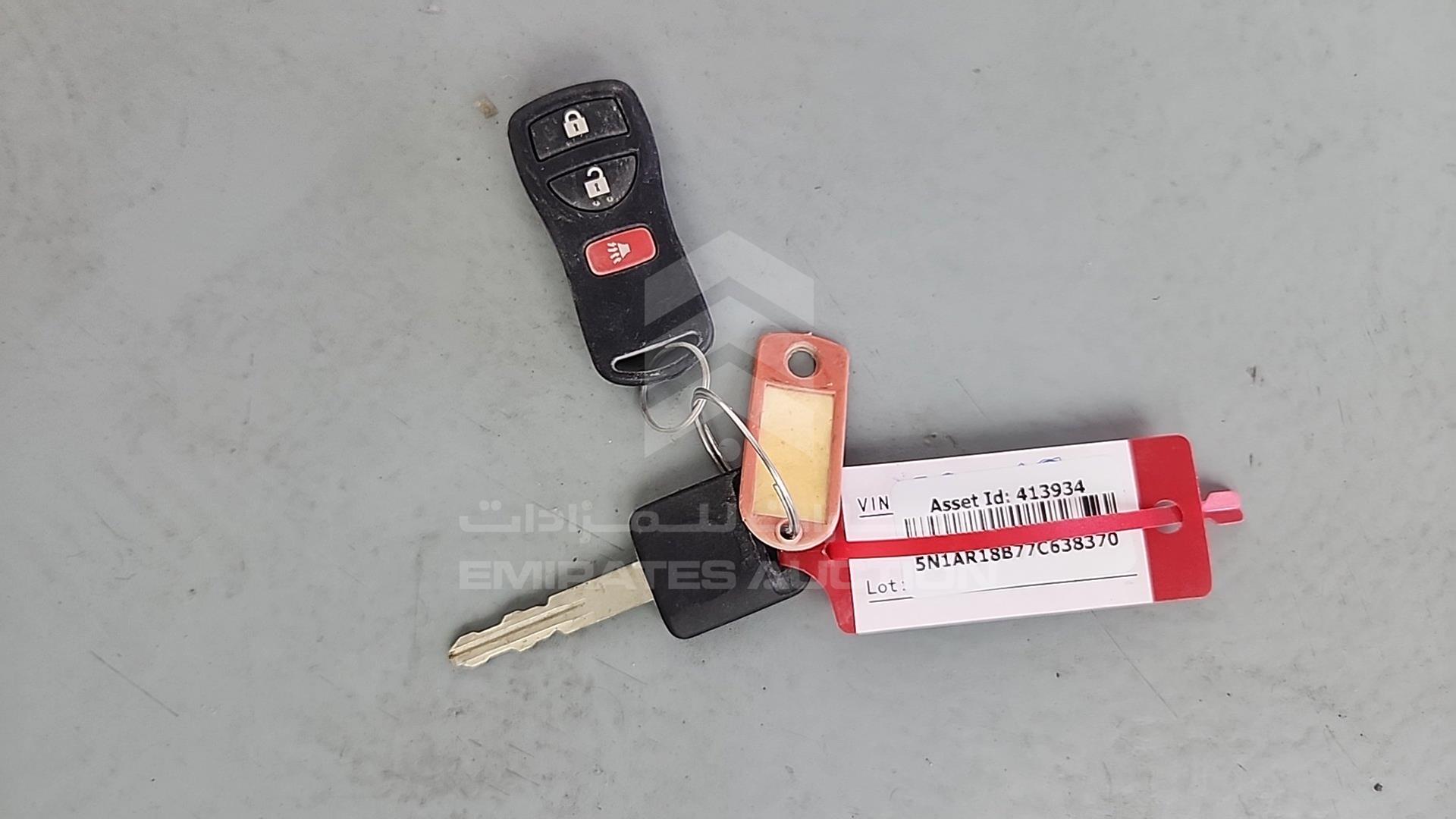 2007 NISSAN PATHFINDER VIN: 5N1AR18B77C638370