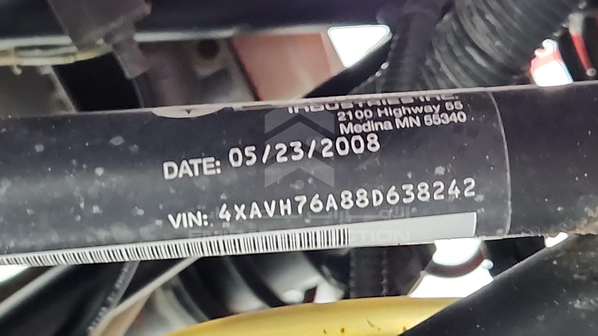 0 POLARIS RZR 800 VIN: 4XAVH76A88D638242