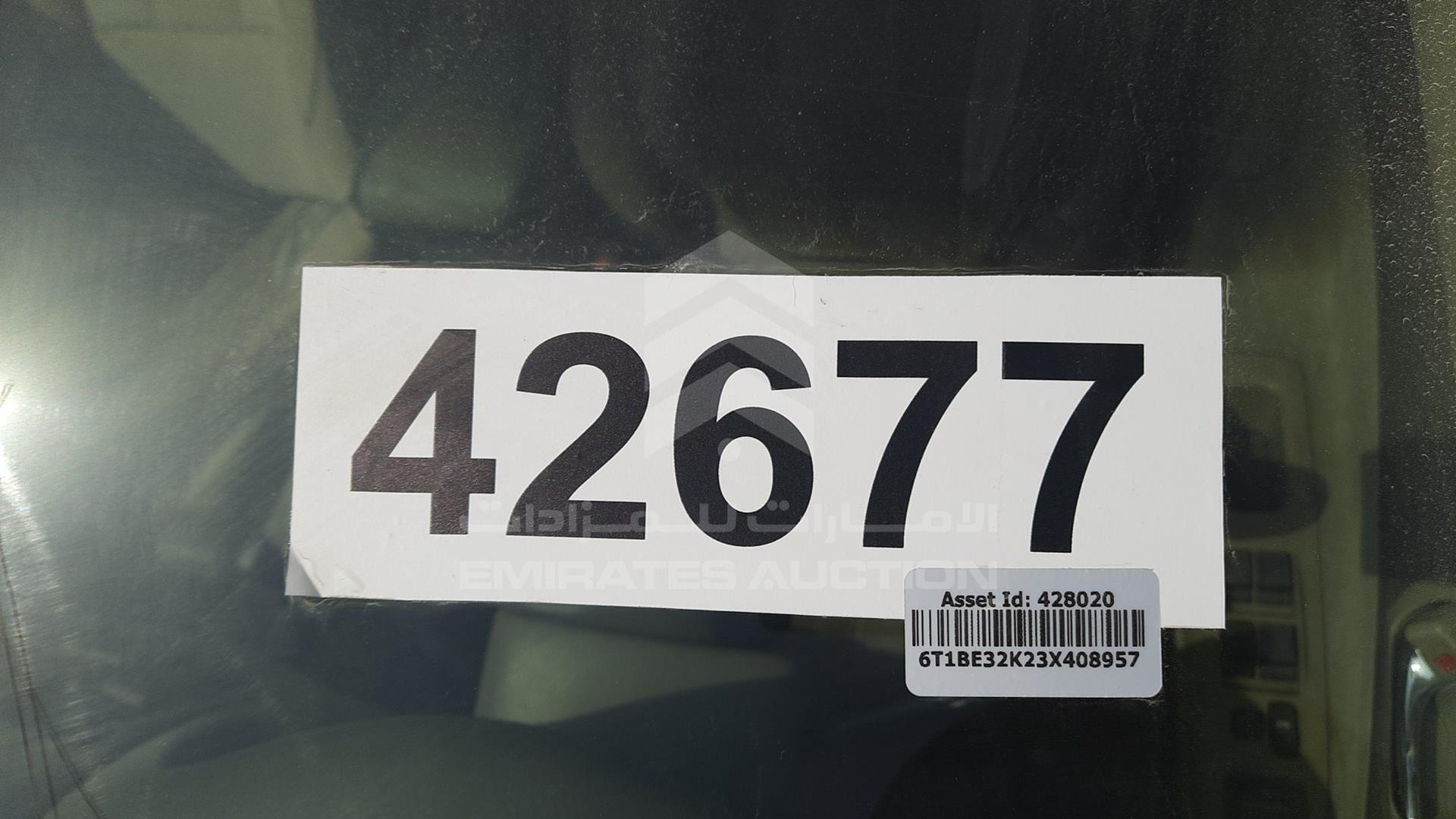 2003 TOYOTA CAMRY VIN: 6T1BE32K23X408957