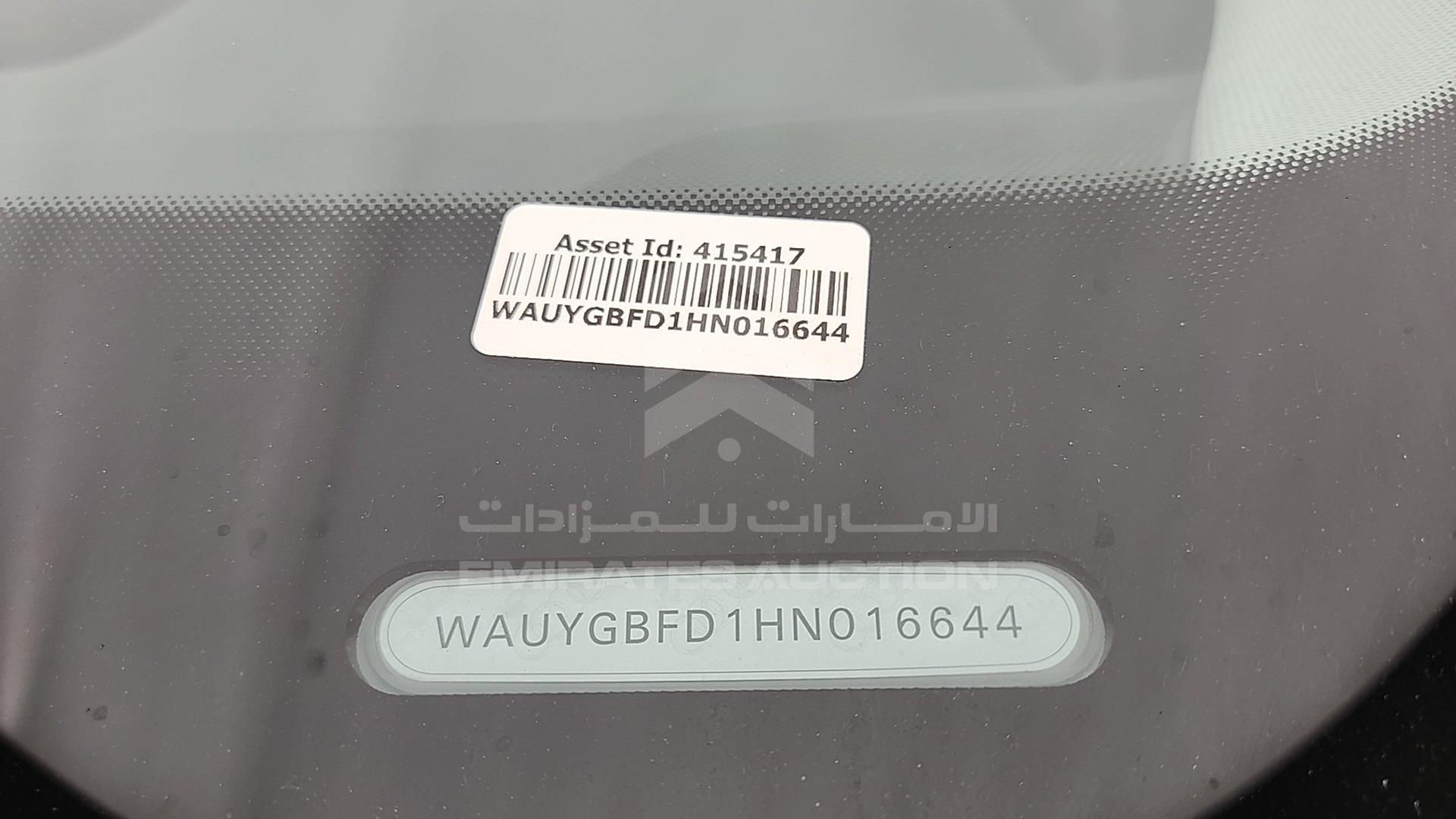 2017 AUDI A8 VIN: WAUYGBFD1HN016644