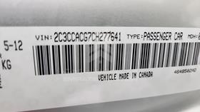 2012 Chrysler 300 — VIN on Frame — Photo 3 — Thumbnail