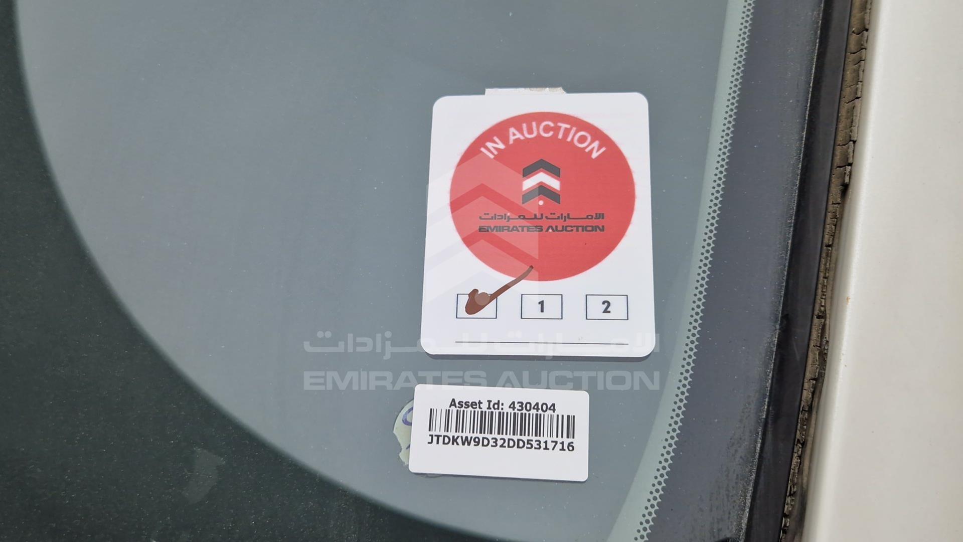 2013 TOYOTA YARIS VIN: JTDKW9D32DD531716