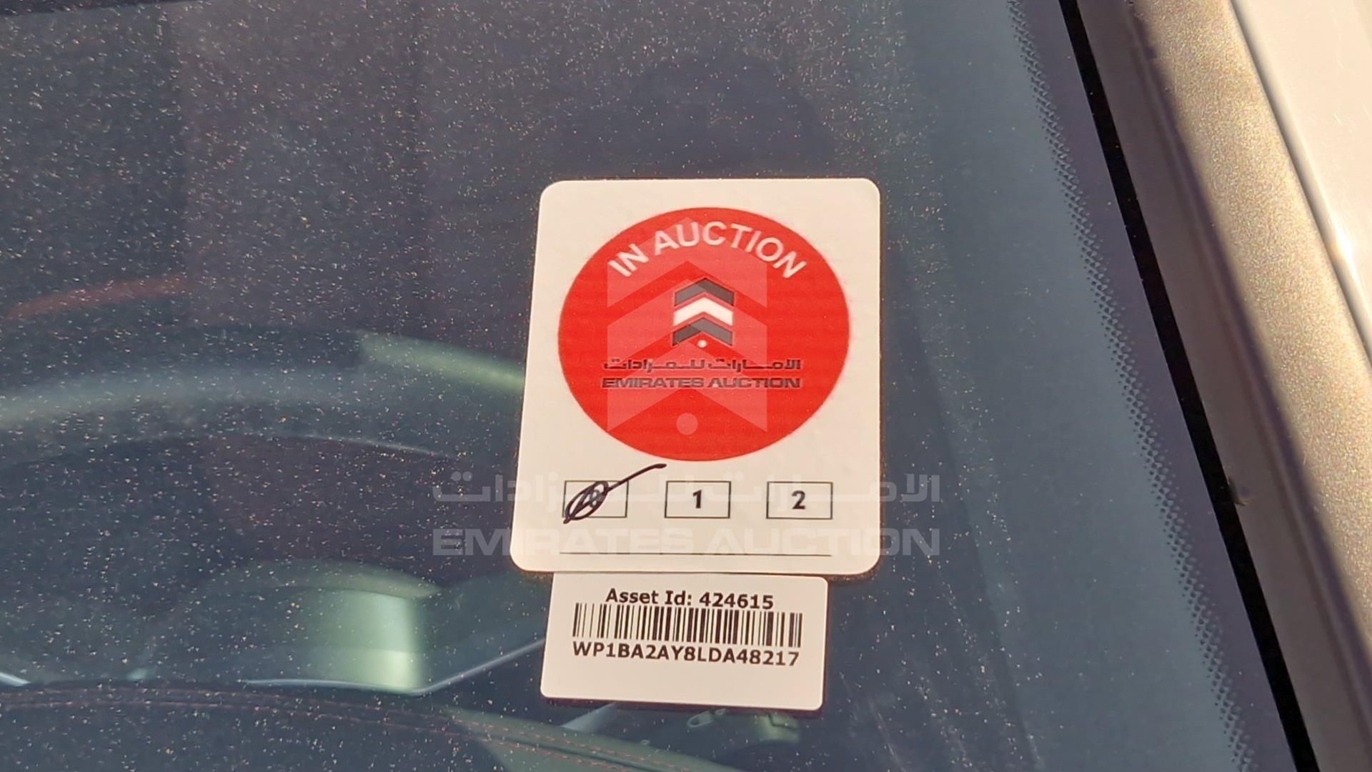 2020 PORSCHE CAYENNE VIN: WP1BA2AY8LDA48217