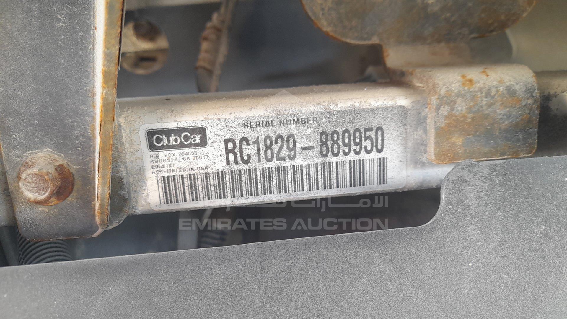 0 GOLF CART --- VIN: RC1829-889950