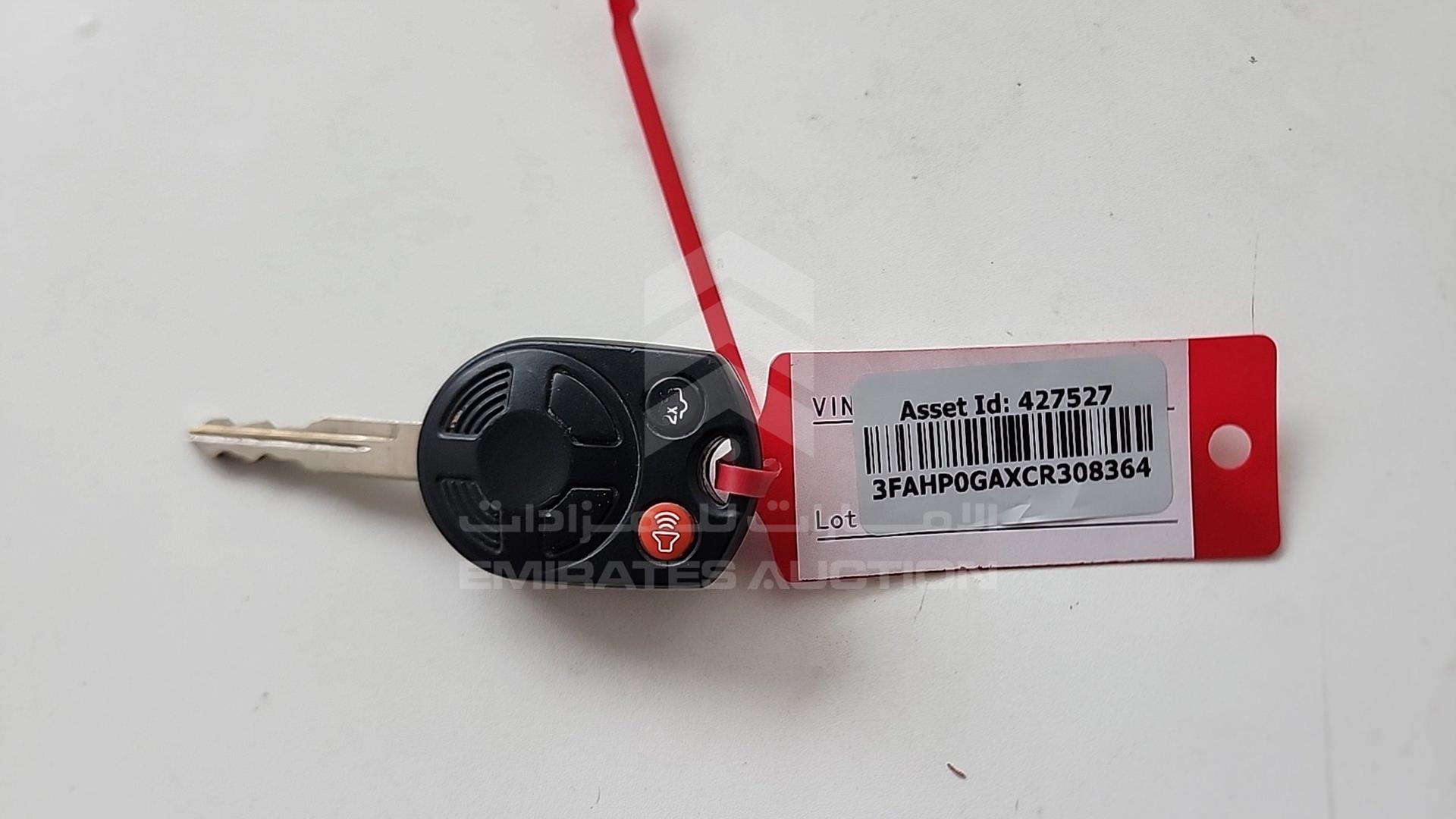 2012 FORD FUSION VIN: 3FAHP0GAXCR308364