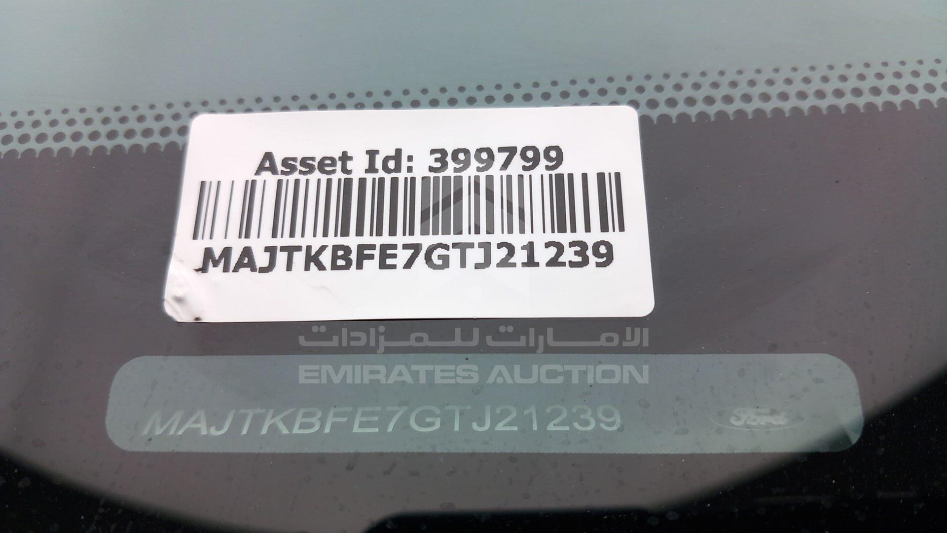 2016 FORD FIGO VIN: MAJTKBFE7GTJ21239
