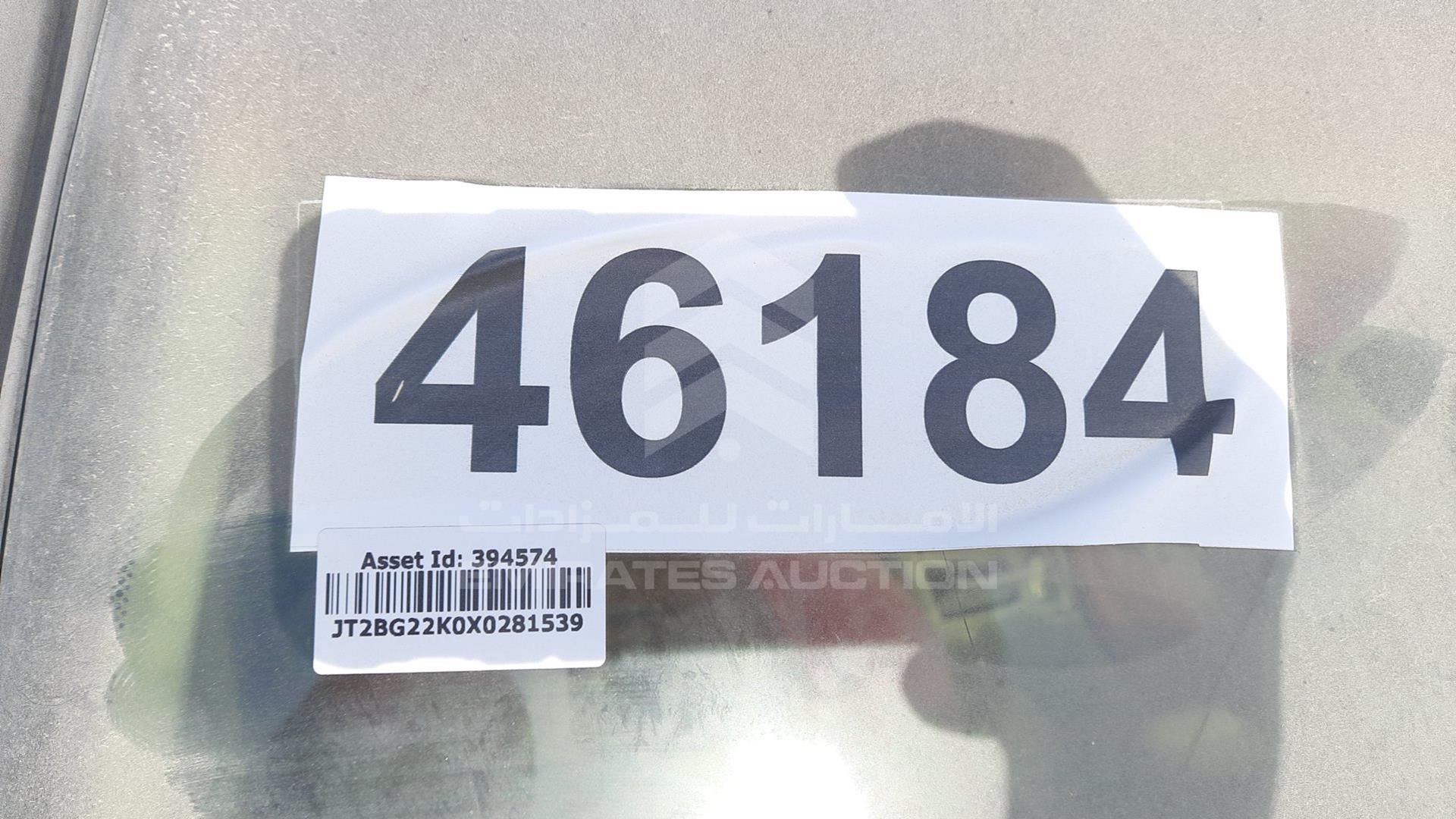 1999 TOYOTA CAMRY VIN: JT2BG22K0X0281539