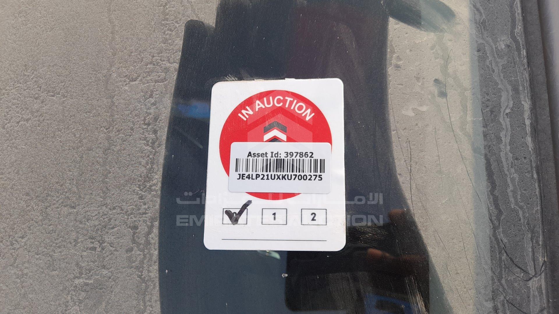 2019 MITSUBISHI ASX VIN: JE4LP21UXKU700275