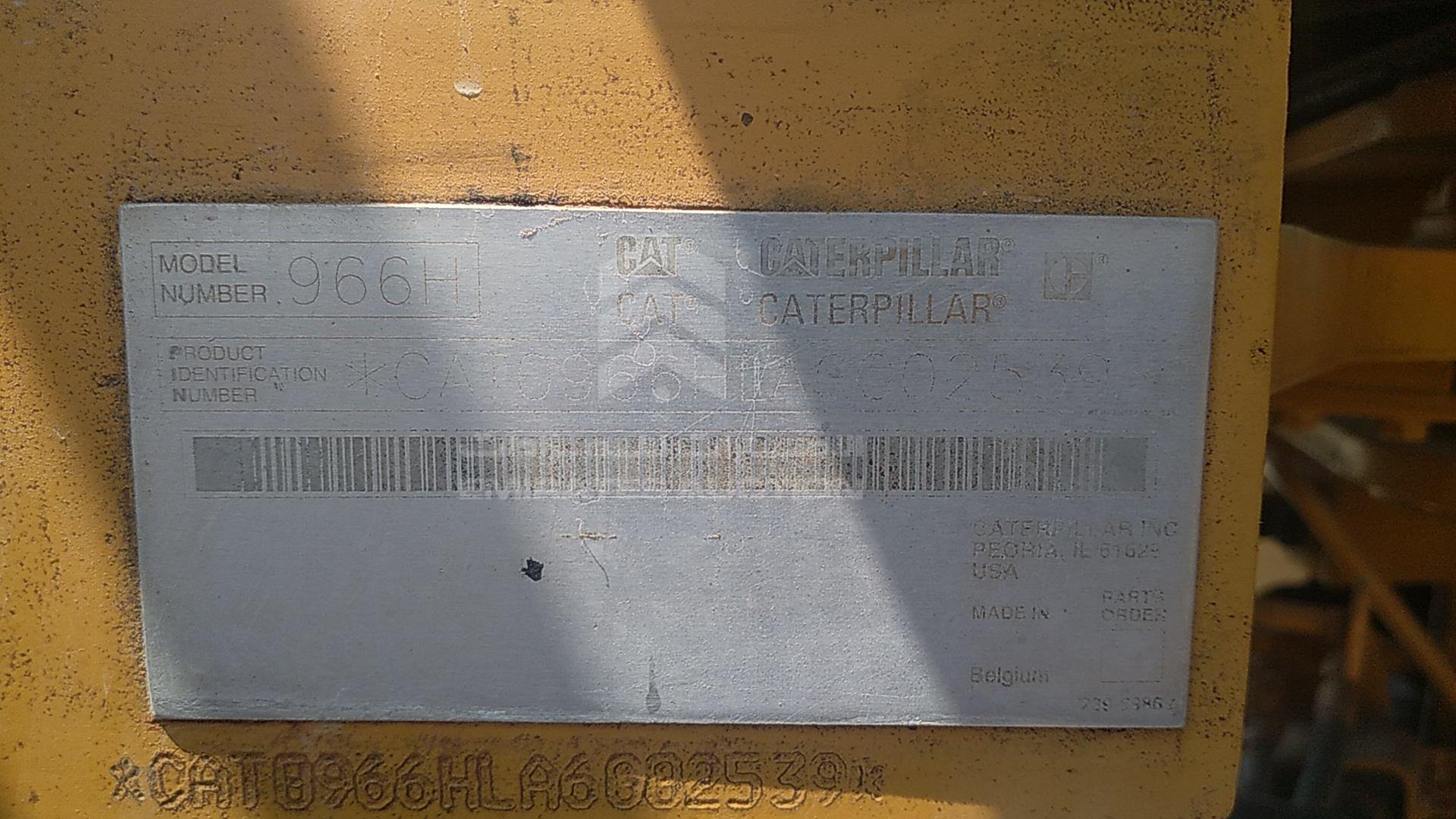 2008 CATERPILLAR 966H VIN: CAT0966HLA6G02539