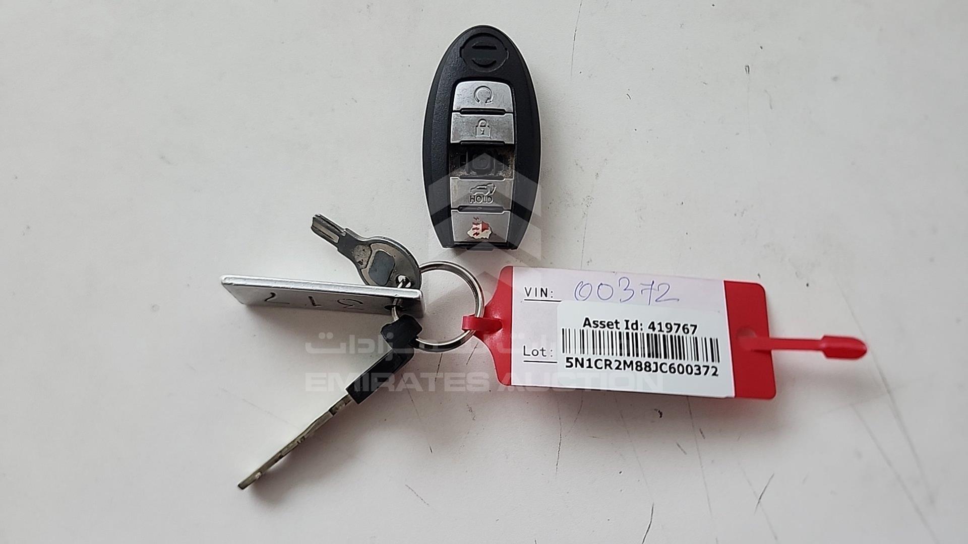 2018 NISSAN PATHFINDER VIN: 5N1CR2M88JC600372