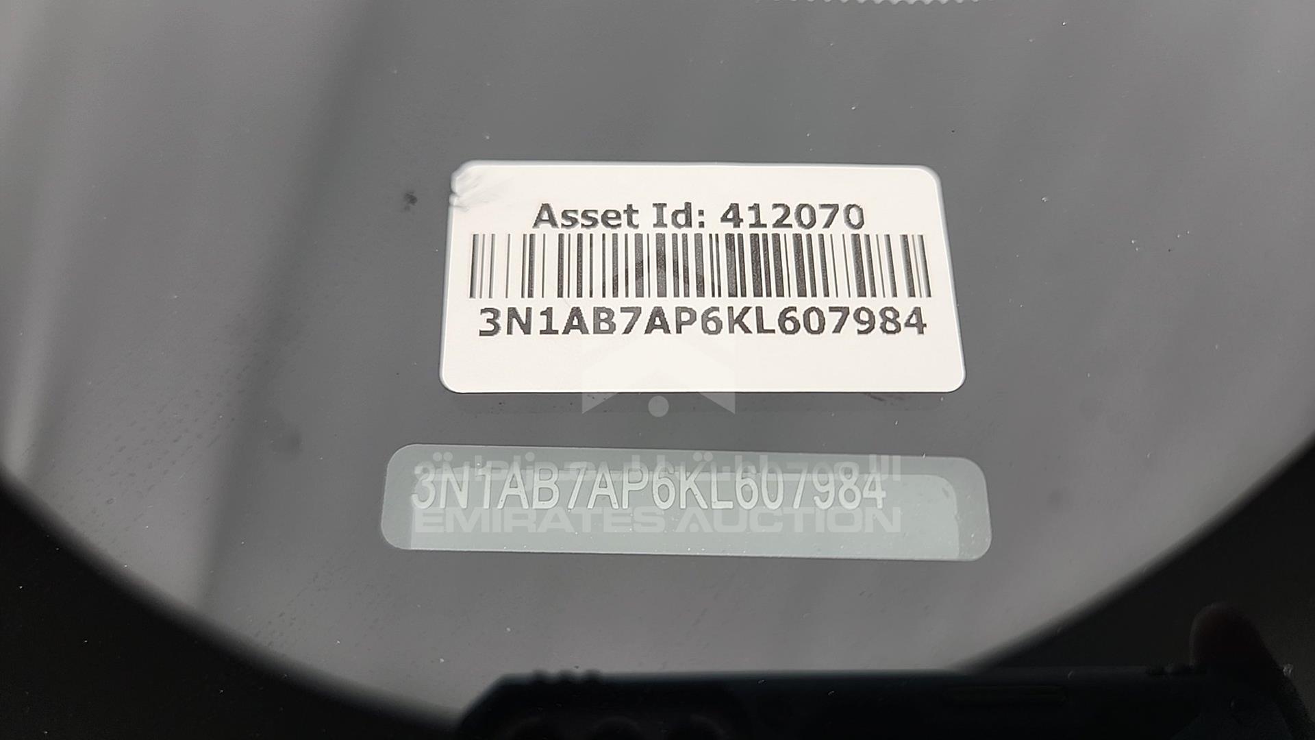 2019 NISSAN SENTRA VIN: 3N1AB7AP6KL607984
