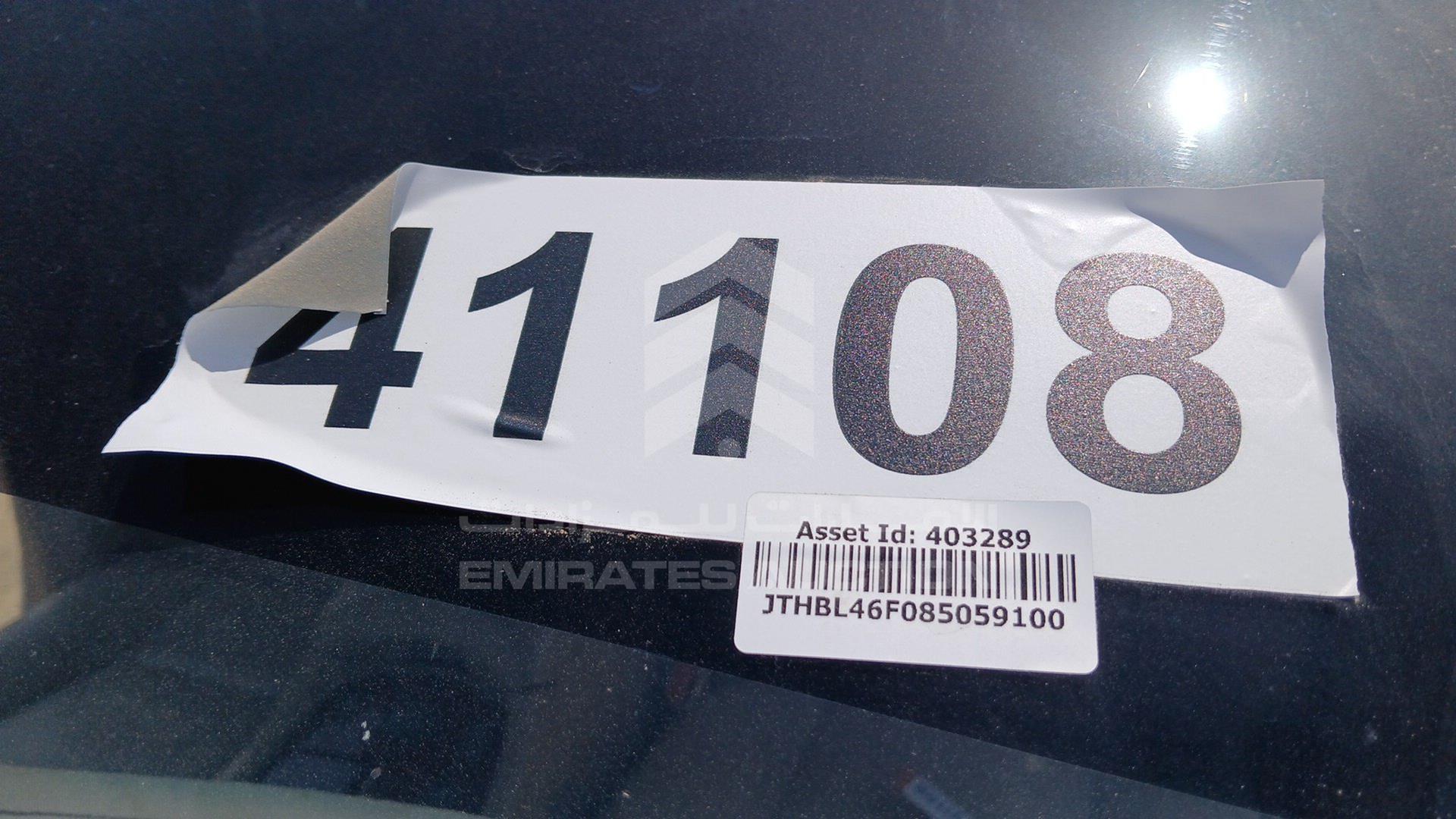 2008 LEXUS LS 460 VIN: JTHBL46F085059100