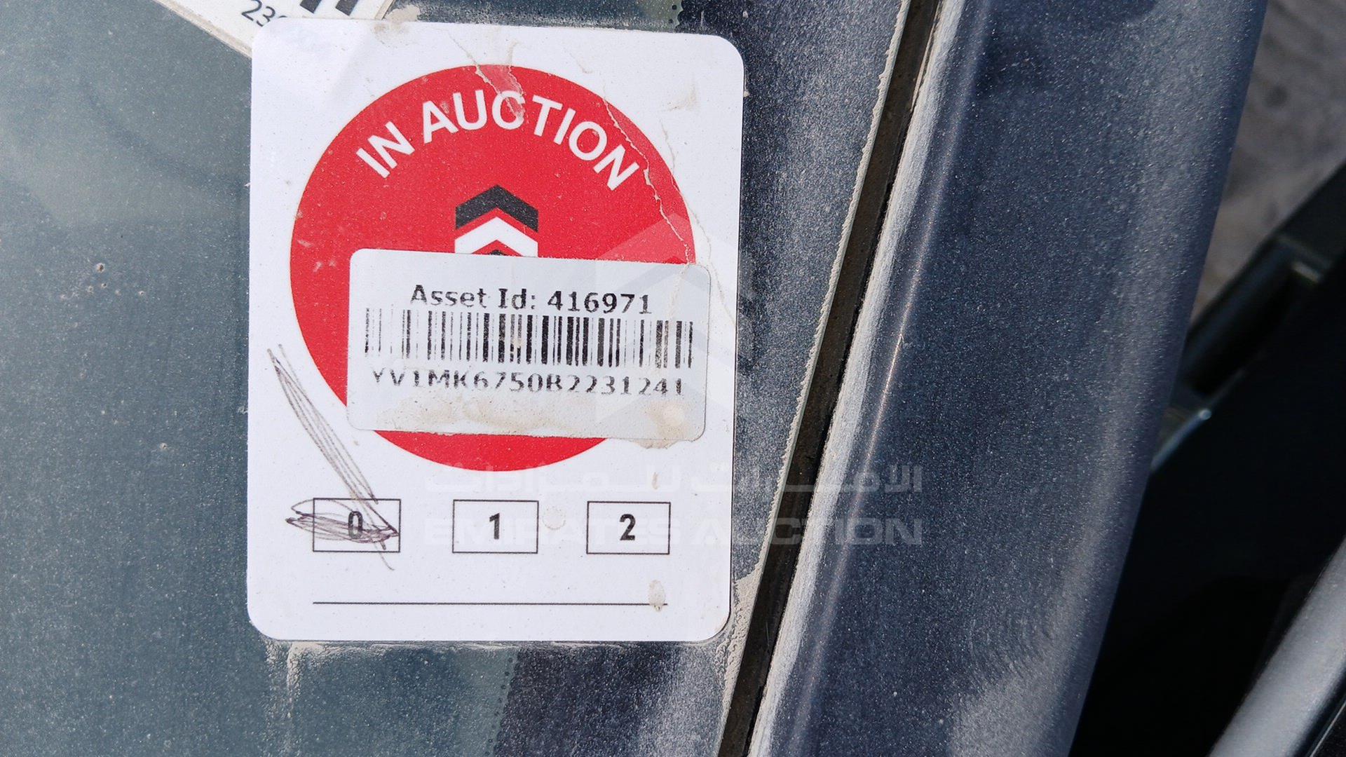 2011 VOLVO C-30 VIN: YV1MK6750B2231241