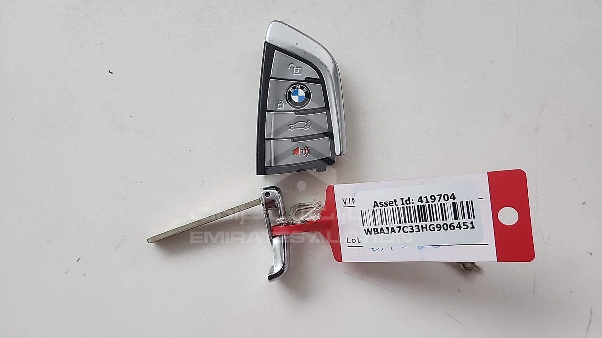 2017 BMW 530 VIN: WBAJA7C33HG906451