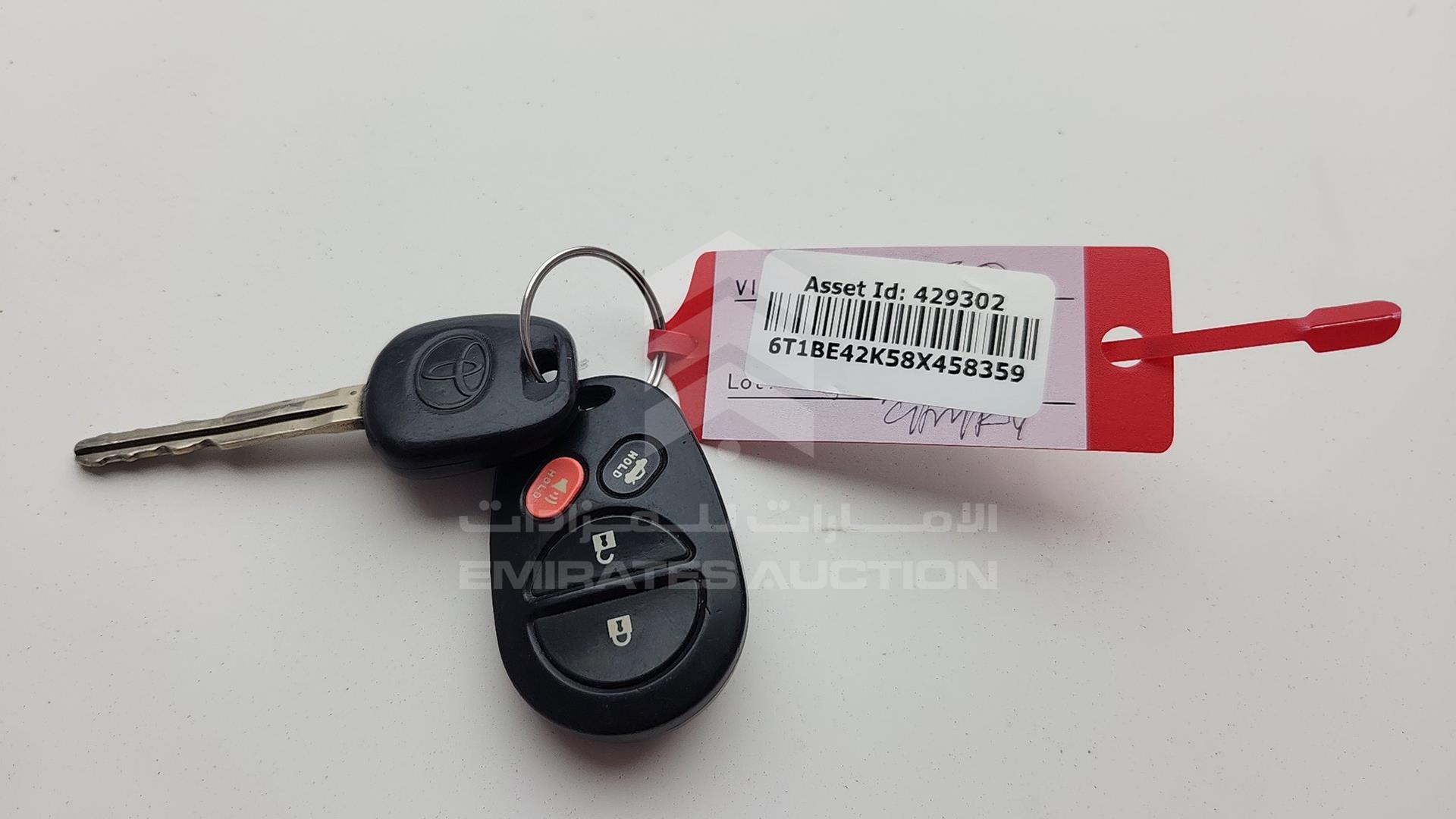 2008 TOYOTA CAMRY VIN: 6T1BE42K58X458359