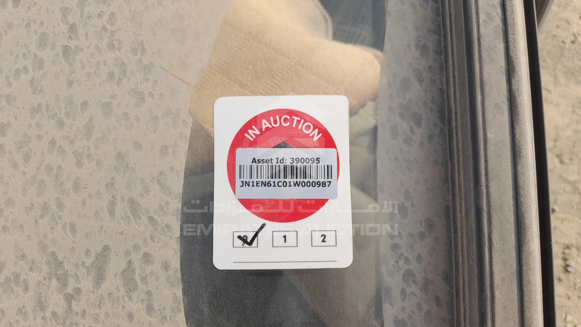 2001 NISSAN SUNNY VIN: JN1EN61C01W000987