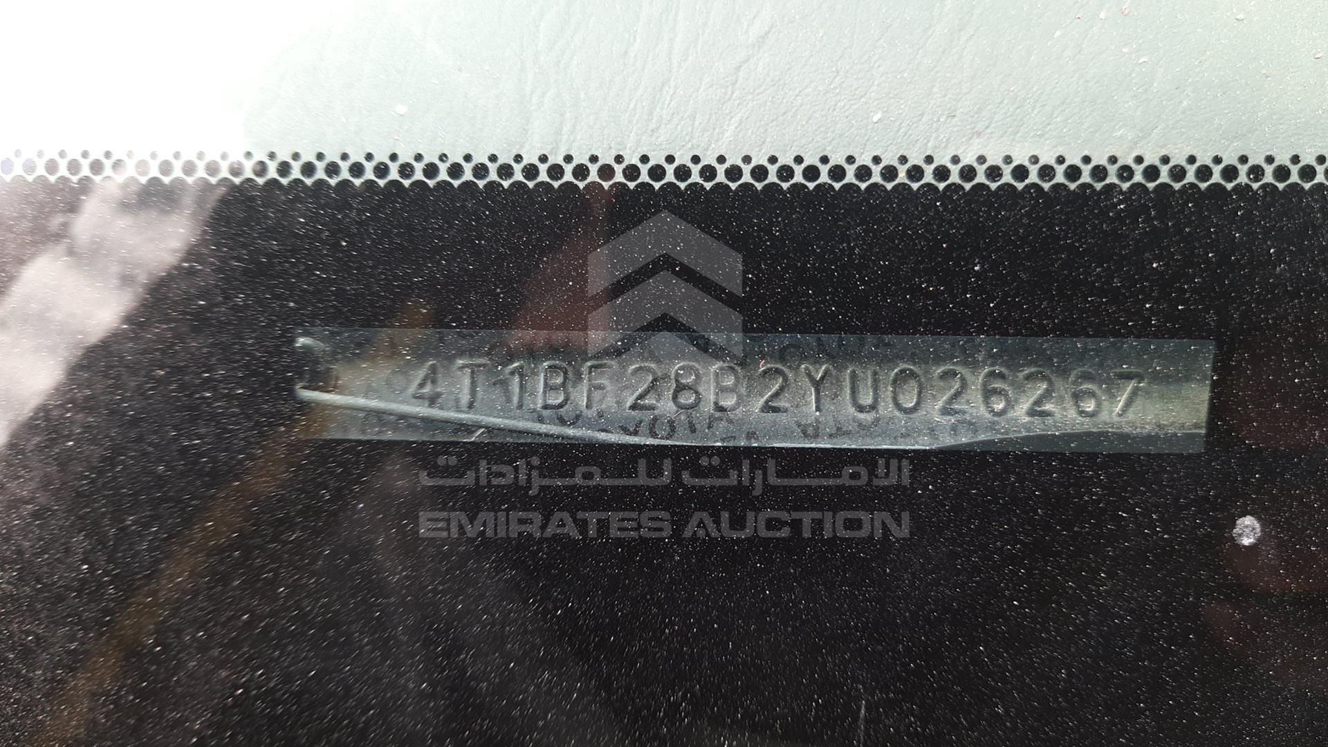 2000 TOYOTA AVALON VIN: 4T1BF28B2YU026267