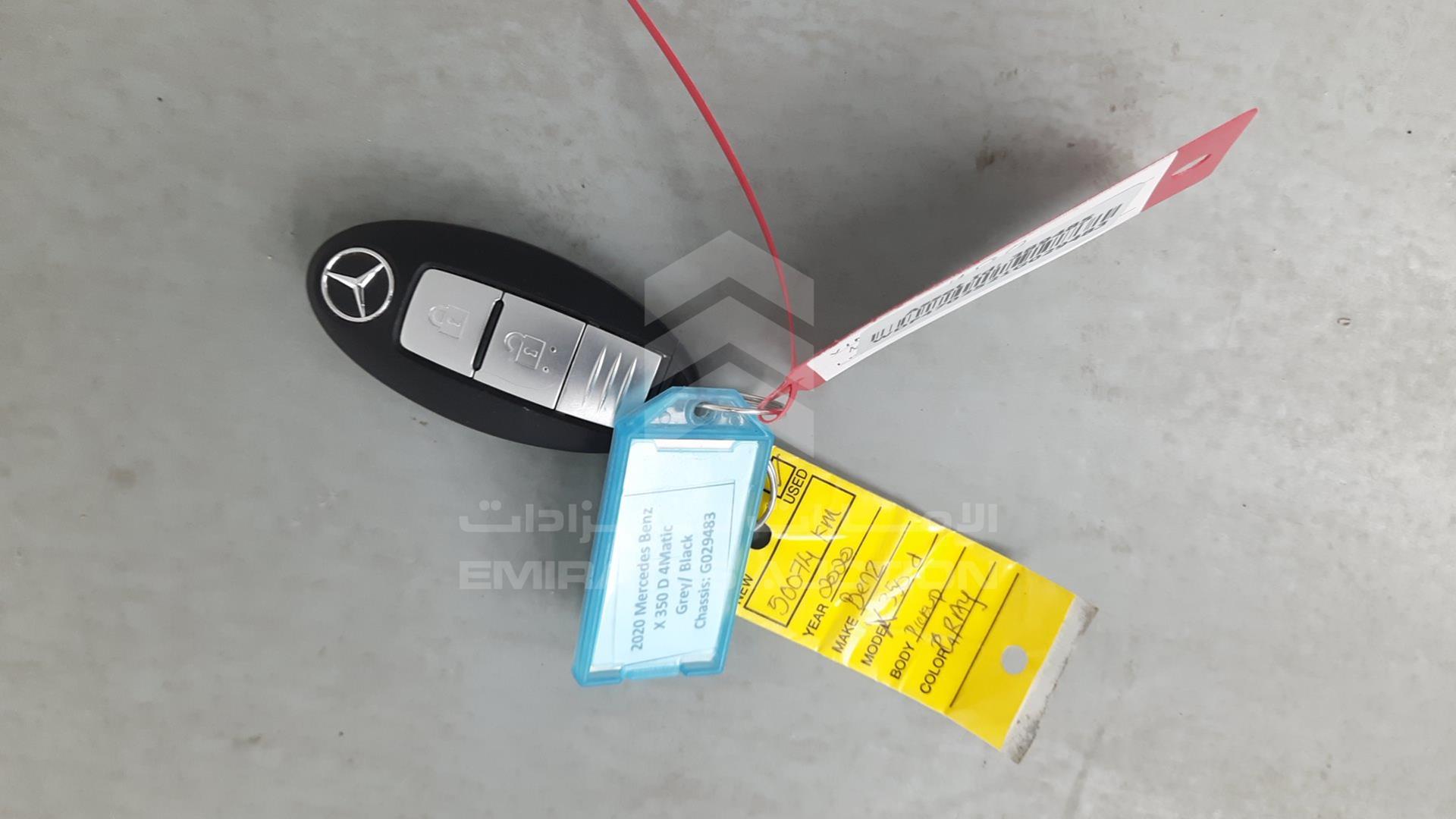 2020 MERCEDES X 350 D VIN: WDF4702521G029483
