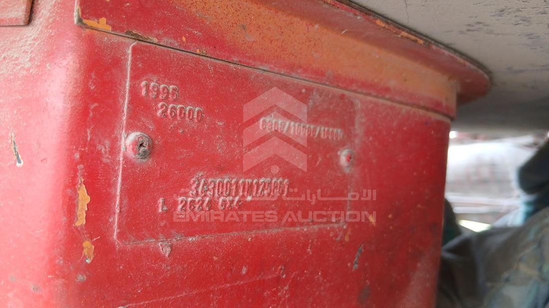 1995 Mercedes 2624 — VIN on Frame — Photo 2