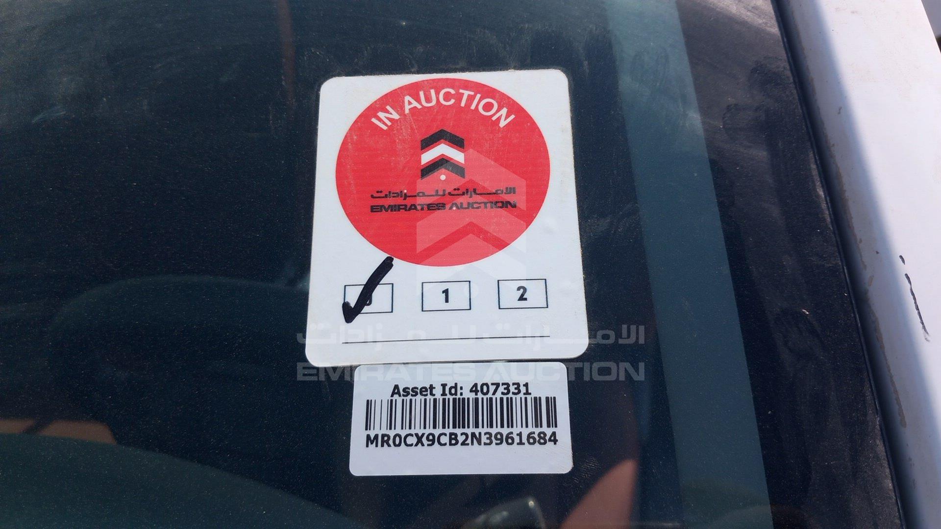2022 TOYOTA HILUX VIN: MR0CX9CB2N3961684