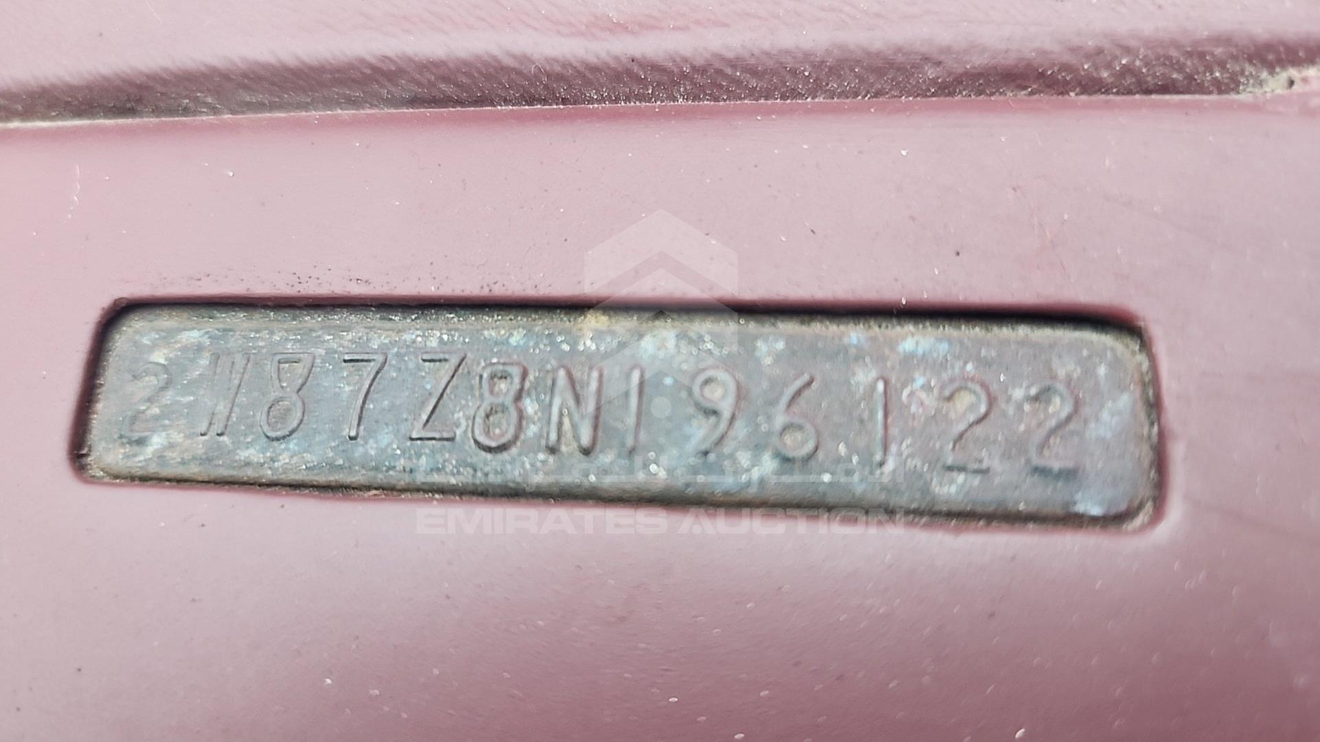 1978 PONTIAC TRANS VIN: 2W87Z8N196122