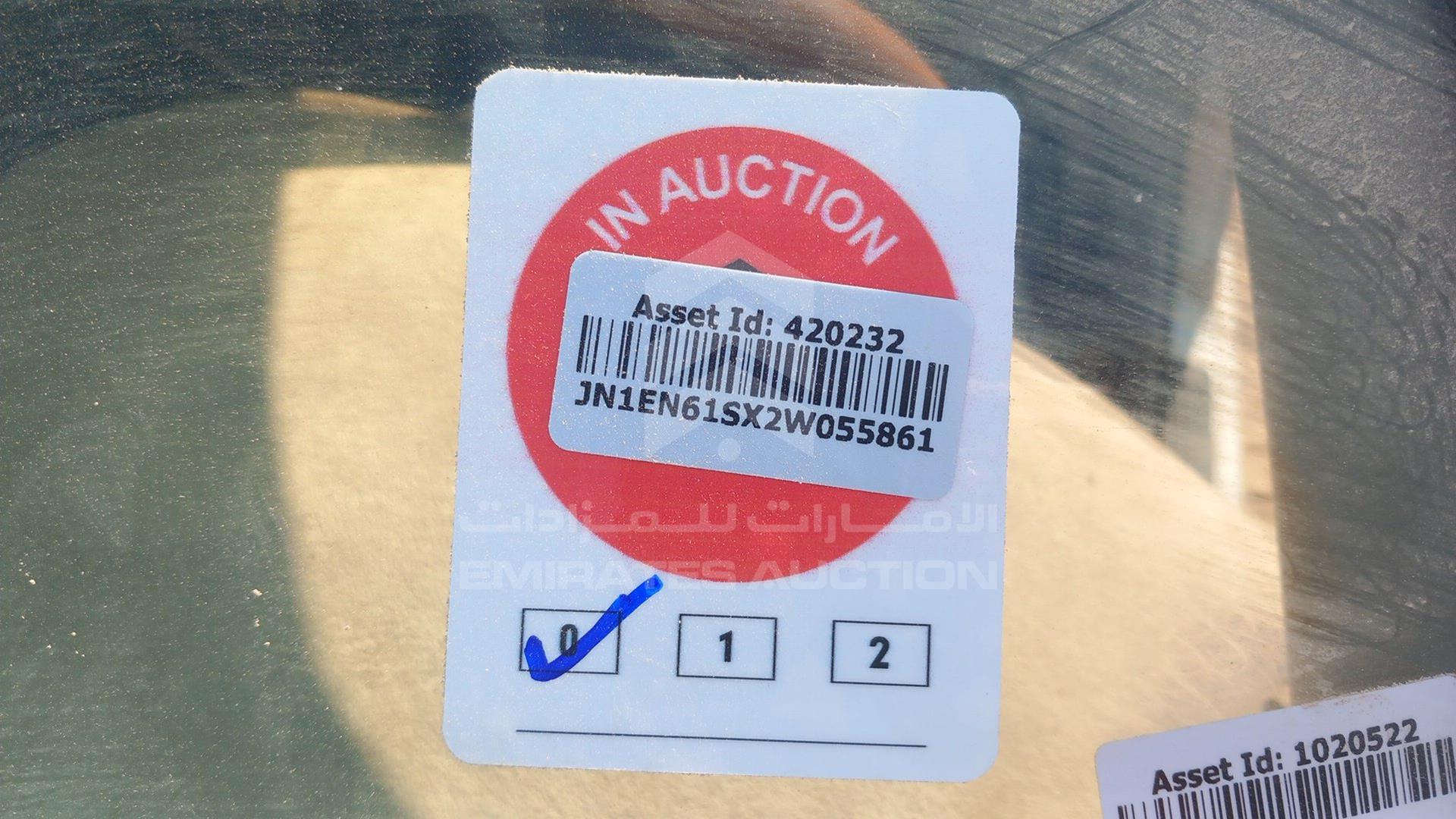 2002 NISSAN SUNNY VIN: JN1EN61SX2W055861