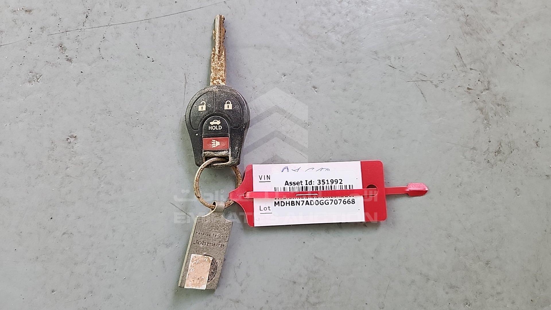 2016 NISSAN SUNNY VIN: MDHBN7AD0GG707668