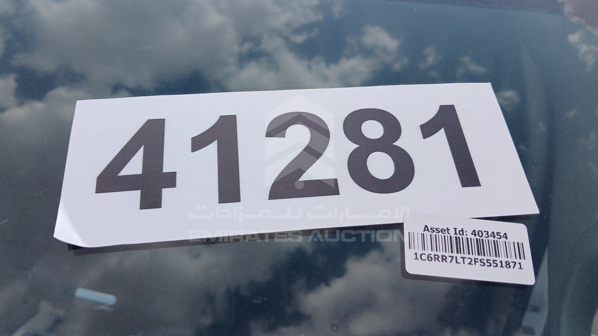 2015 DODGE RAM 1500 VIN: 1C6RR7LT2FS551871
