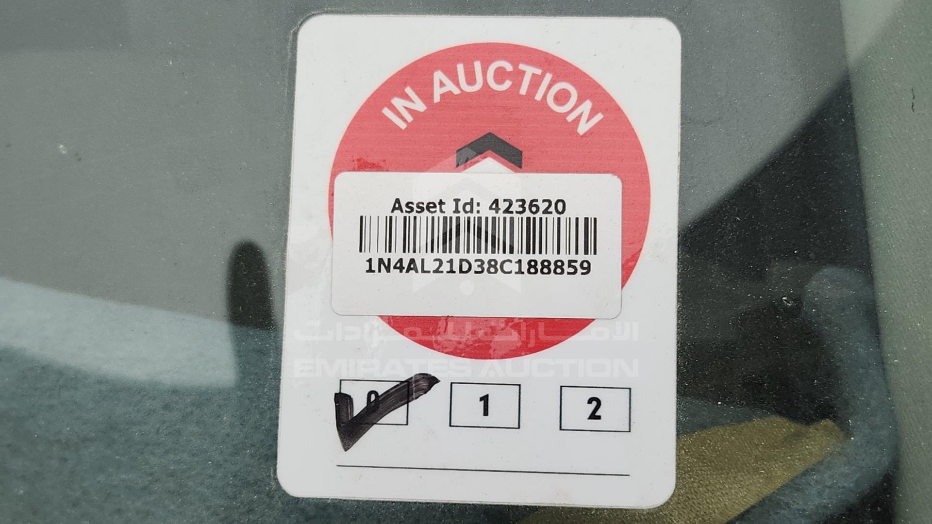 2008 NISSAN ALTIMA VIN: 1N4AL21D38C188859