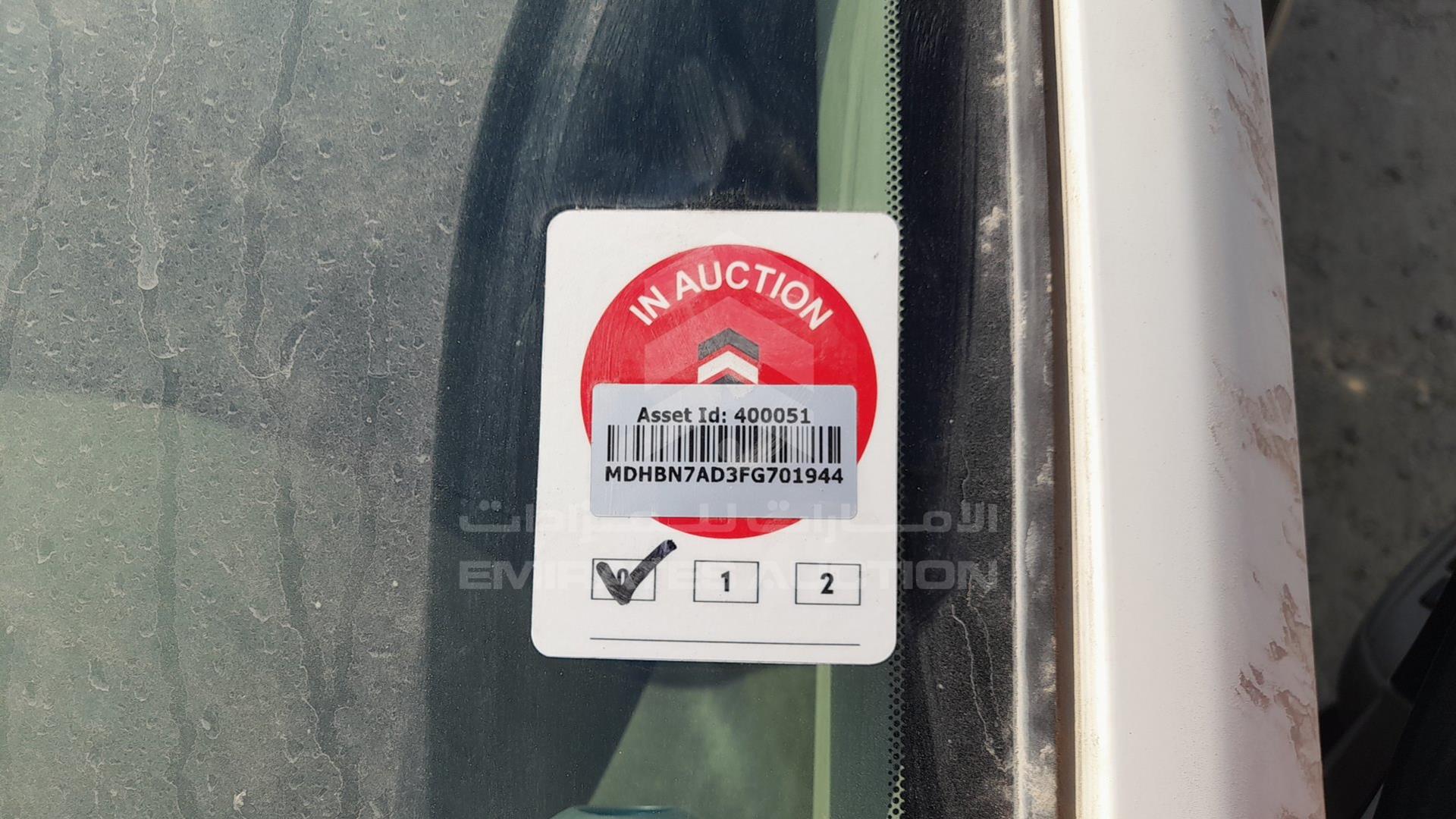 2015 NISSAN SUNNY VIN: MDHBN7AD3FG701944
